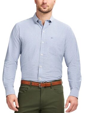 Izod Light Blue Men's Button-Down Oxford Shirt